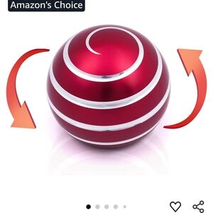 Mezmoglobe Red and Silver Decorative Sphere